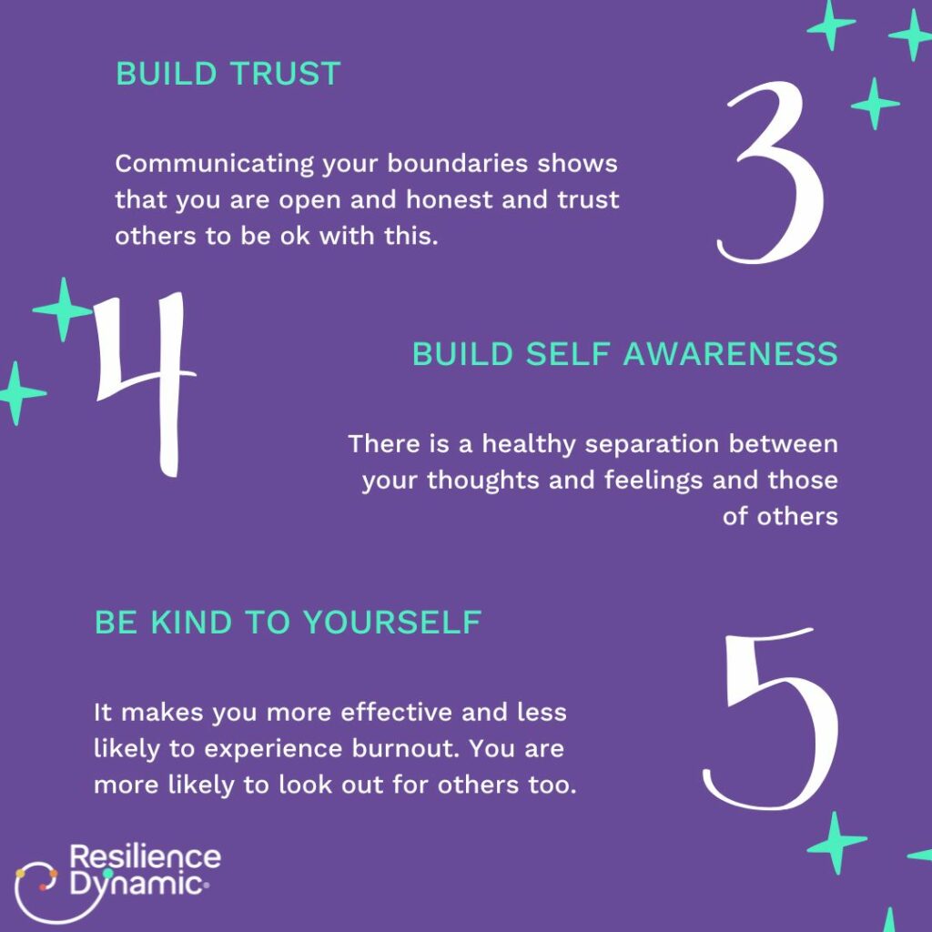 Healthy reasons to have boundaries 3, 4 & 5